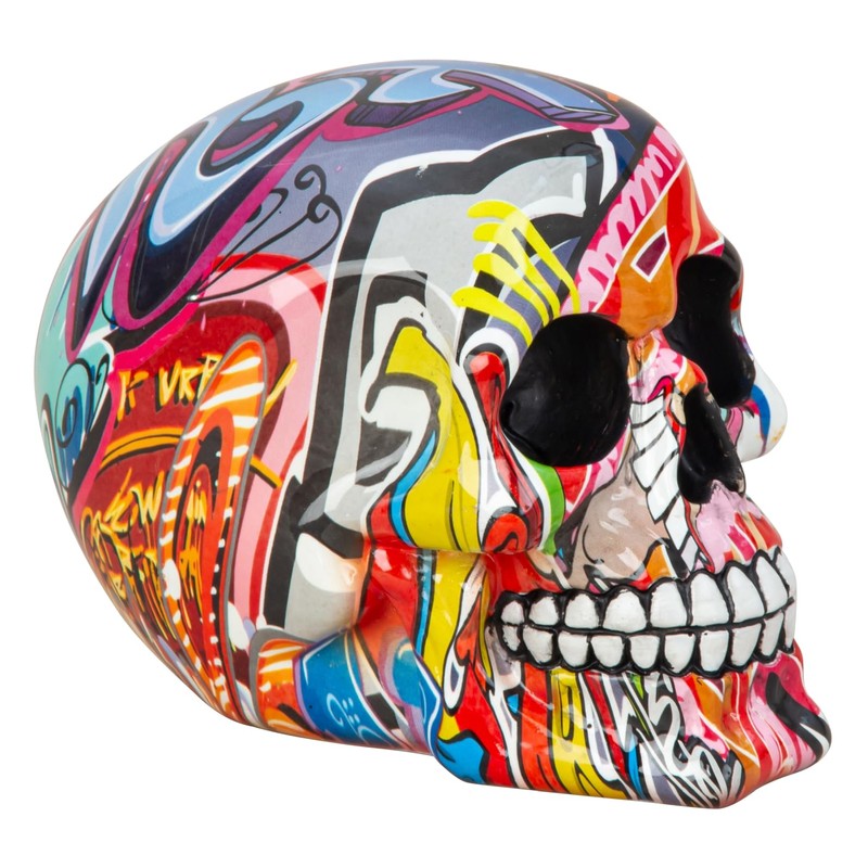 Lifestyle & More Skull Sculpture Decorative Figure Pop Art Made