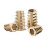 Qrity Pack of 20 Zinc Alloy Hexagonal Thread, M4 x