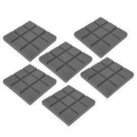 6Pcs Sound Proof Foam Panels, 30x30x5cm / 11.8x11.8x2in Acoustic Foam Panels Recording Studio Foam Panels Acoustic Treatment Sound-Absorption Panels for Wall and Ceiling (Gray)
