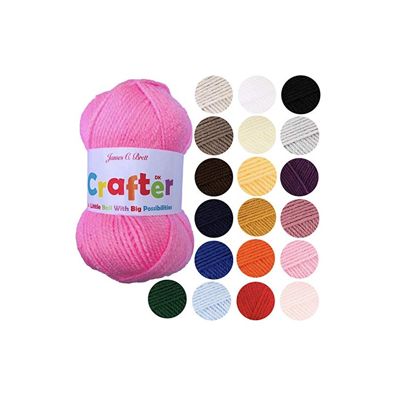 Crafter DK Double Knitting 50g Rose