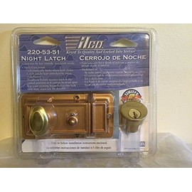 Auxiliary Lock, Night Latch, Bronz