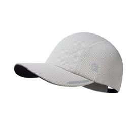 GADIEMKENSD Men's Cooling Running Hat Performance Mesh Cap - Excellent Ventilation, Lightweight, Reflective Safety - Cools Up To 2 Hours, lightgrey