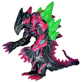 TwCare Ultra Monster EX Arch Belial Action Figure vs Godzilla Toy, 7.9in Tall, 13in Length, Movie Series Movable Joints Soft Vinyl, Travel Bag