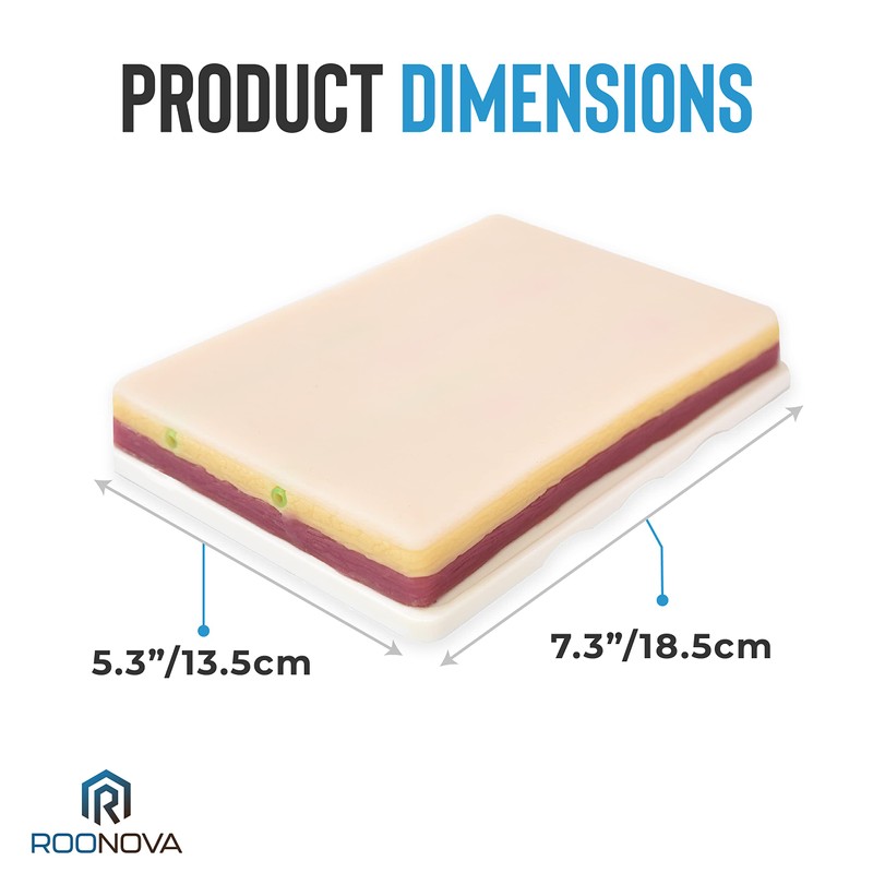 ROONOVA: IV Training Pad | Portable Practice Injection Model with