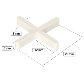 KOTARBAU® Tile Spacers 3 mm for Laying Tiles Set of 800