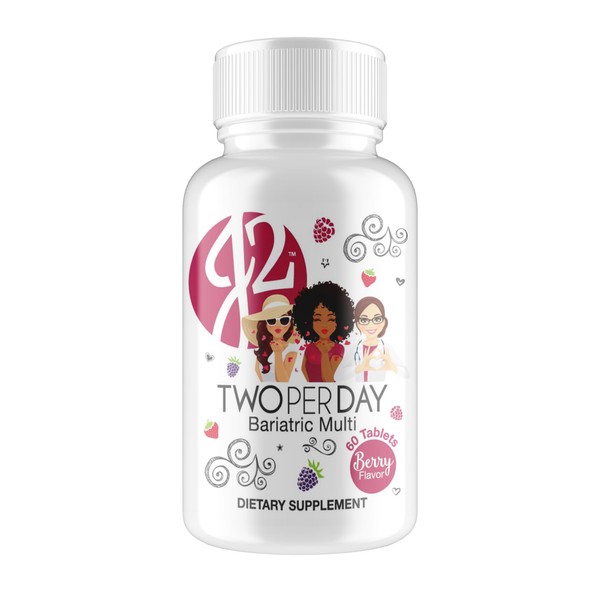 Bariatric Eating J2 Two per Day Multivitamin Chewable Berry Tablets