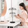 iDavosic.ly 2 Tier Rotating Necklace Holder Stand with 42 Hooks,
