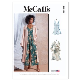 McCall's Misses Sleepwear Sewing Pattern Kit, Multicolor