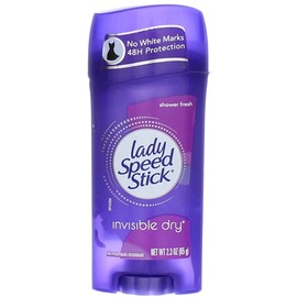 Lady Speed Stick Invisible Dry Shower Fresh Antiperspirant Deordorant 2.3 Oz (3 Pack)