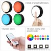 HELPLEX LED Puck Lights with Remote, 12 Pack Color Changing