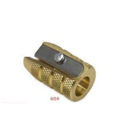 Mobius + Ruppert (M+R) Brass Artists Pencil Sharpener - choose from 4 shapes! Made in Germany - finest in the world! (604 - Bullet/Grenade)