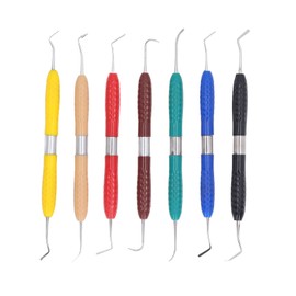 7pcs Dental Resin Filling Tools 4 Types Stainless Steel Dentist Composite Resin Fill Spatula