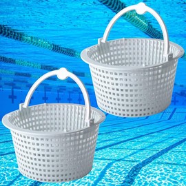 Poweka SPX1091C Skimmer Basket Compatible with Hayward Skimmers Automatic Handle Replacement SP1091lx (Pack of 2)