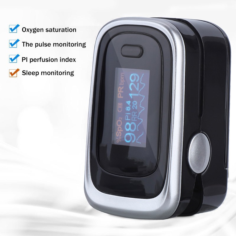 Finger Pulse Oximeter SPO2 PR PI RR Monitoring Blood Oxygen