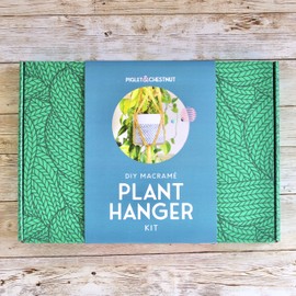 Piglet&Chestnut DIY Plant Hanger Kit, Macrame Beginner Kit, DIY Craft Kit Learn to Macrame UK Made, Coral