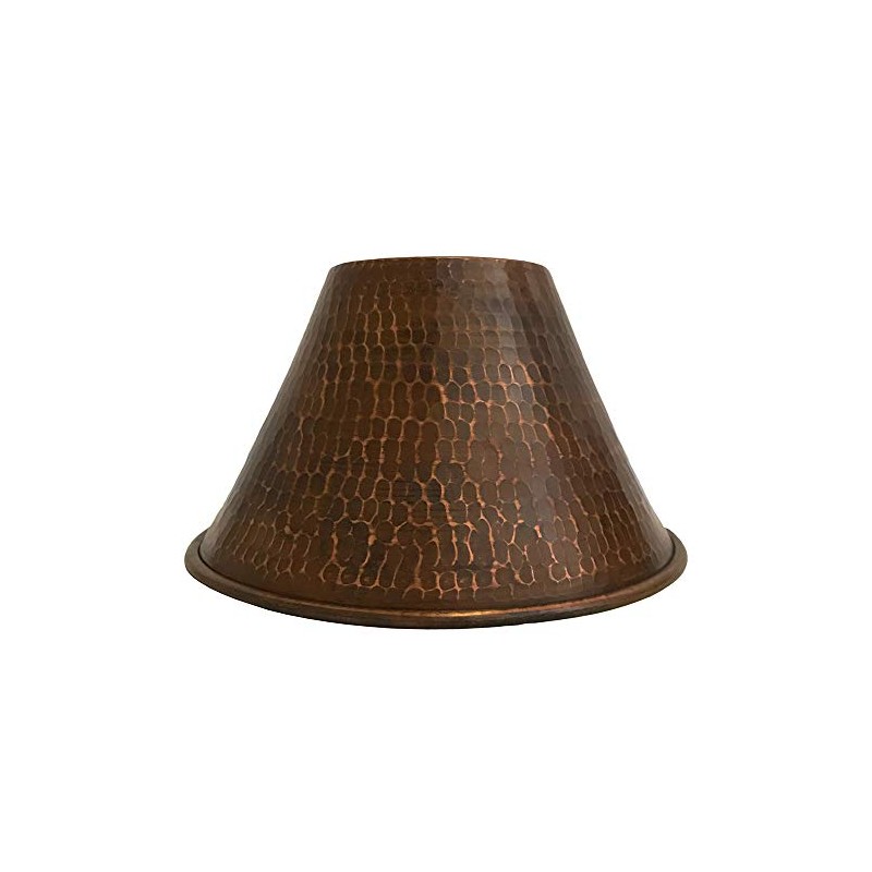 Premier Copper Products SH-L300DB Hand Hammered Copper 7-Inch Cone Pendant