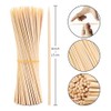 oujilet 60 Pieces Wooden Sticks for Crafts, 15 cm Wooden