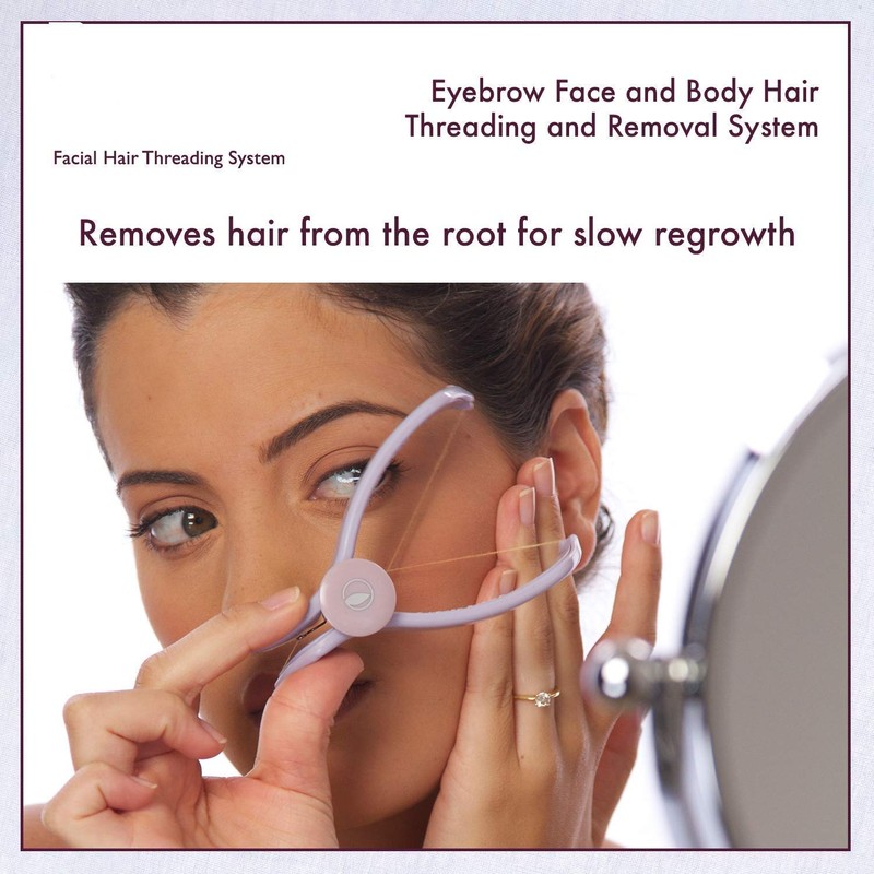 Fezda Women's Eyebrow Face and Body Hair Threading Tweezer Kit