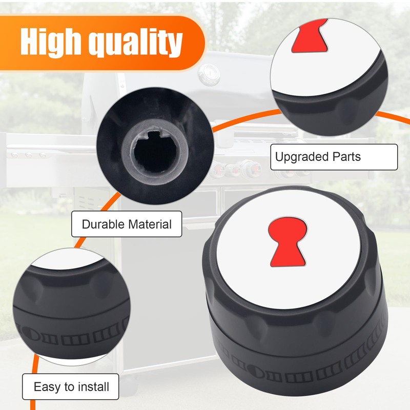 MIYOLO 91538 Grill Knobs for Weber Summit 400/600 Series Gas