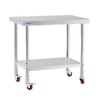 KUARBARR Stainless Steel Table for Prep & Work with 4