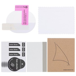 sourcing map 6pcs Watch Glass Screen Protectors 34mm HD High Definition Anti-Scratch Waterproof Ultra-Thin TPU Universal Smartwatch Screen Protective Film with Cloth Sticker Scraping Card