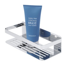 Tiger Caddy Shower Basket, Stainless Steel, Chrome, 24 x 7 x 10.6 cm