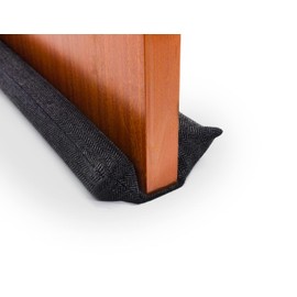 Draught Excluder for Doors and Windows Reusable and Washable Double Draught Excluder Acoustic Insulation Cold Wind Light Dust Pollen Insects Adjustable 80-90cm