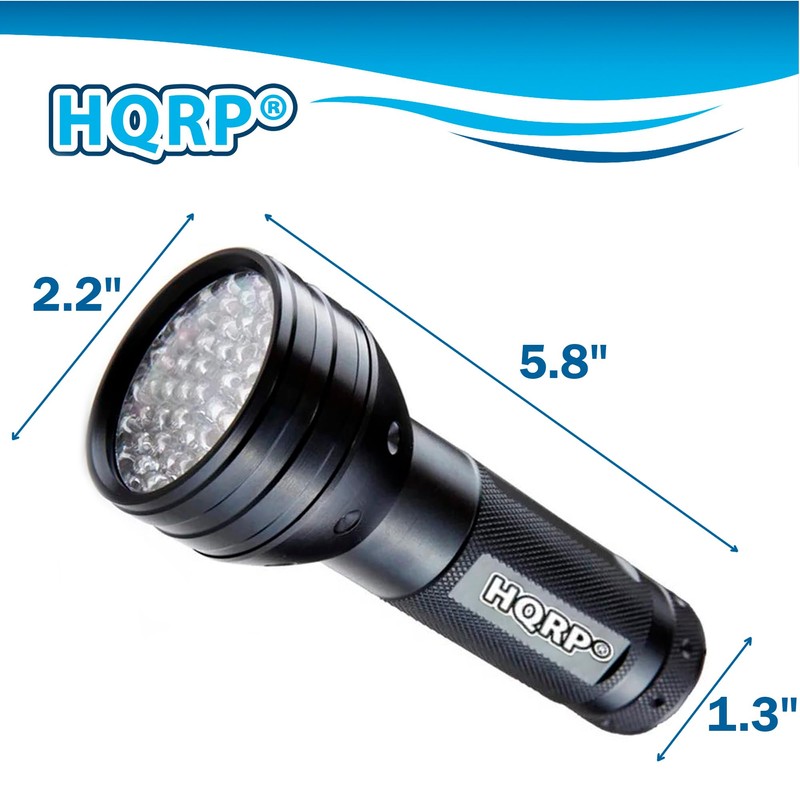 HQRP 390 nM 51 LED Flashlight Blacklight for Hotel Room