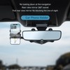 Car Rearview Mirror Phone Holder Adjustable 360 Degrees Rotation Multifunctional