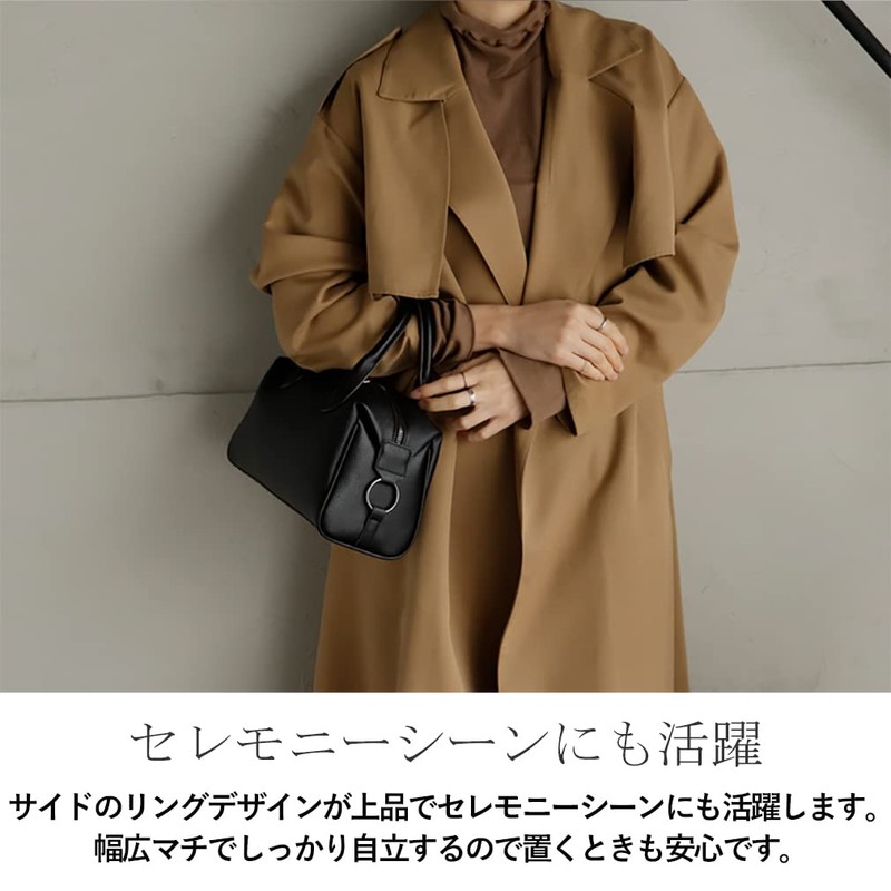 VITAFELICE Inb-10038p Women's 2-Way Mini Boston Bag, ice gray