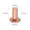 uxcell 100Pcs Copper Solid Rivets, 1/8" x 15/64" Flat Head