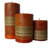 Harvest Pumpkin Spice Cinnamon Clove Scented Pillar Candle Set (3