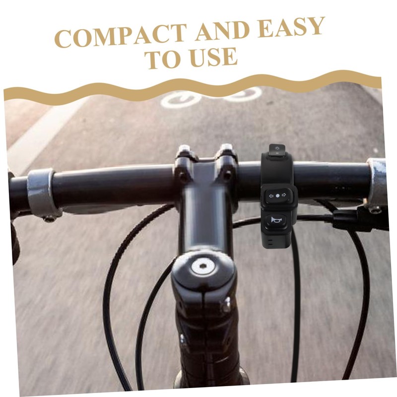 MAGICLULU Ebike Horn Button 22mm Motorcycle Handlebar Switch 3-Function Turn