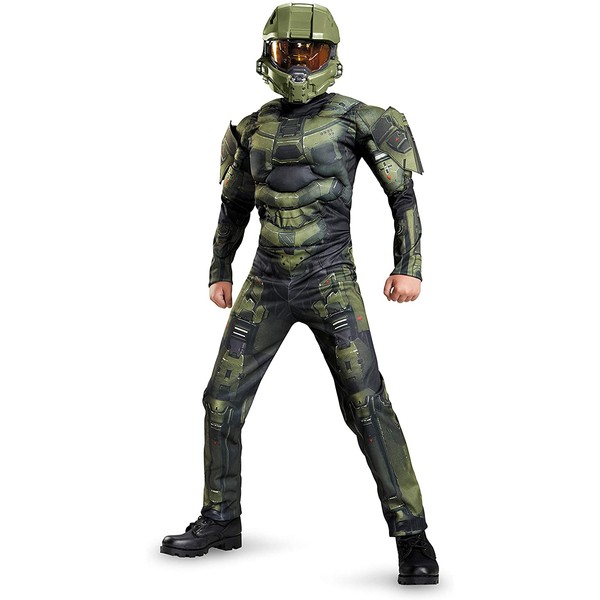 Master Chief Classic Muscle Costume, X-Large (14-16)