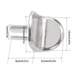 30pcs Shelf Support Pegs 5mm Alloy Kitchen Cupboard Shelf Pegs L-Shaped Shelf Pins for  Bookshelf Display Cabinet Furniture Wardrobe Closet Silver