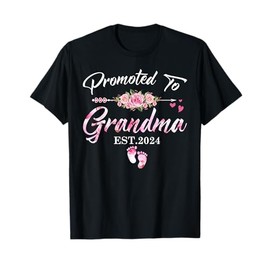 Promoted To Grandma 2024 First Time New Grandma Pregnancy T-Shirt
