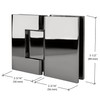 CRL Geneva 180 Series Polished Chrome 180º Glass-to-Glass Standard Hinge