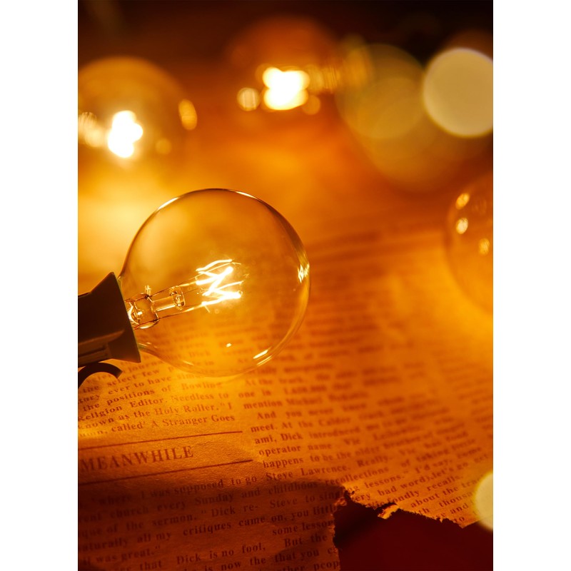 Brightown G40 Replacement Light Bulbs, 25 Pack 5W Clear Globe