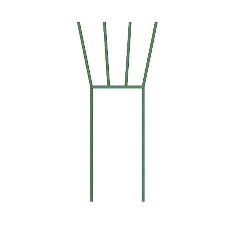 Panacea 89635 Fan Pot Trellises, Green, 36" H, Pack of