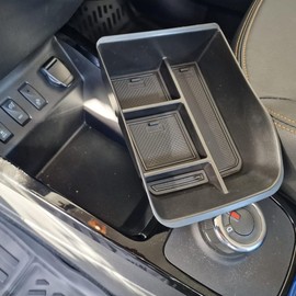 Z.MYUKI Spring Electric Extreme Centre Console Storage Compartment for Dacia Spring 2021-2023 2024 Accessories Original Armrest Centre Armrest Storage Box (Black)