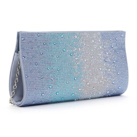 Tamaris Clutch TAS Amalia Rhinestone 33811 Women's Handbags Two-Tone, kristallblau, Unit size