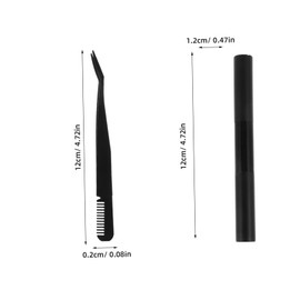 Mikinona 1 Sets Thick False Eyelashes Extensions Eyelash Applicator Tool Professional Lash Extension Kit Eyelashes Kit Glue Clusters Individual Lashes Self Lashes Fluffy Wispy Black Plastic