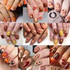 6Sheets Maple Leaf Nail Art Stickers Autumn Pumpkin Maple Leaves