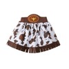 LXKIKMM Kids Cowgirl Costume Outfit Western Themed Cosplay Denim Skirt