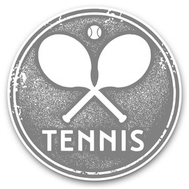 2 x 30cm Vinyl Stickers - Vintage Tennis Game Racket Ball 39899