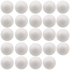 FFchuanhe 4 inch 24pcs Foam Ball. White Polystyrene Smooth Round Ball, for Arts and Crafts Supplies, School Project, Weddings, Easter，Home DIY Crafts and Party.