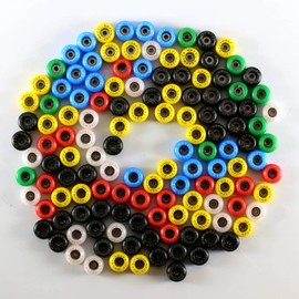 NOAHWOOD Fingerboards PRO Wheels(PRO Bearing 4Pcs/Set) (Black, II)