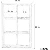 Ilyapa Window Frame Wall Decor 2 Pack - Large 18x22
