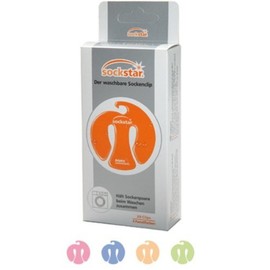 Sock-clips SOCKSTAR Frosted Colours – Family Pack = 20 pieces in 4 light colours