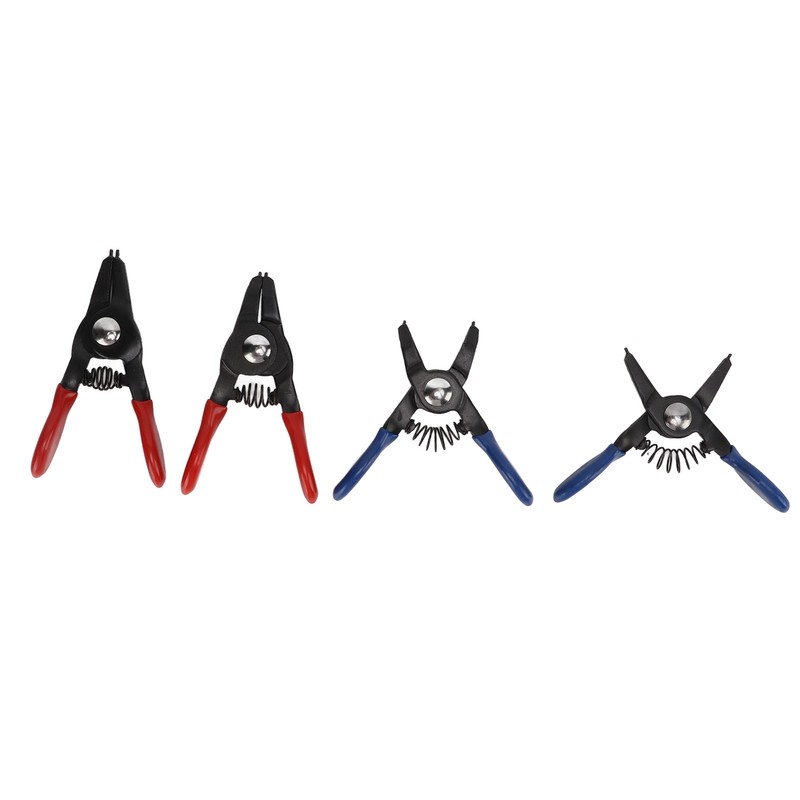 4pcs Mini Snap Ring Plier Set Universal Metal Spring Loaded